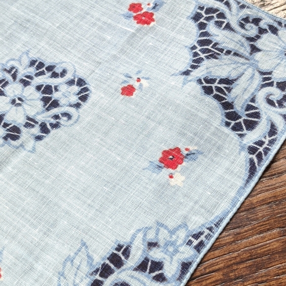 NWT Vintage Pure Linen Unused Kimball Hankie - Picture 7 of 8